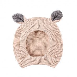 Капор для собак с ушками бежевый Капор для собак с ушками бежевый