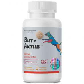 Вит-Актив Витаминно-минеральный комплекс для здоровья собак, 120 таблеток