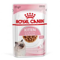 Kitten влажный корм для котят от 4 до 12 месяцев кусочки в соусе, 85 г