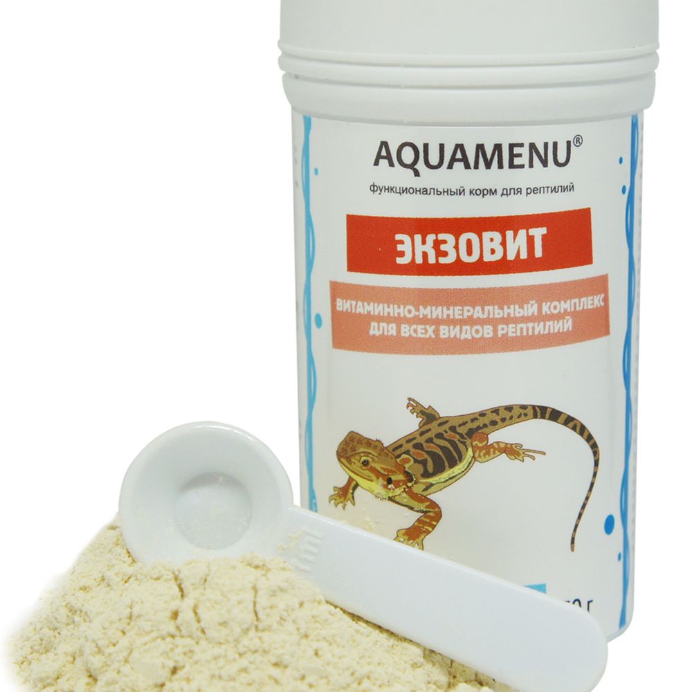 Aquamenu Экзовит Функциональный корм для всех видов рептилий и амфибий 100мл Aquamenu Экзовит Функциональный корм для всех видов рептилий и амфибий 100мл