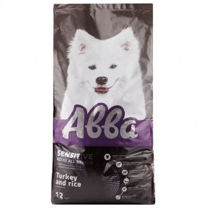 Корм для взрослых собак всех пород с чувствительным пищеварением индейка и рис, 12кг