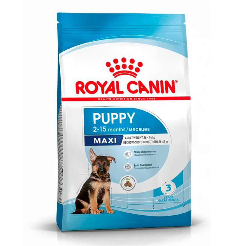 Royal Canin Maxi Puppy Сухой корм для щенков крупных пород в возрасте с 2 до 15 месяцев