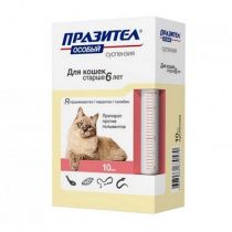 Особый, суспензия против гельминтов для кошек старше 6 лет, флак. 10мл Особый, суспензия против гельминтов для кошек старше 6 лет, флак. 10мл