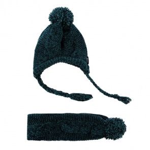 Комплект для собак шарф и шапка из шенилла, серый Комплект для собак шарф и шапка из шенилла, серый