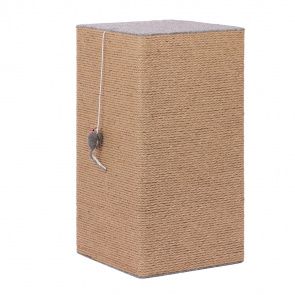 Когтеточка-лежанка-столбик Брутал 32х32х60 см джут, ковролин Когтеточка-лежанка-столбик Брутал 32х32х60 см джут, ковролин