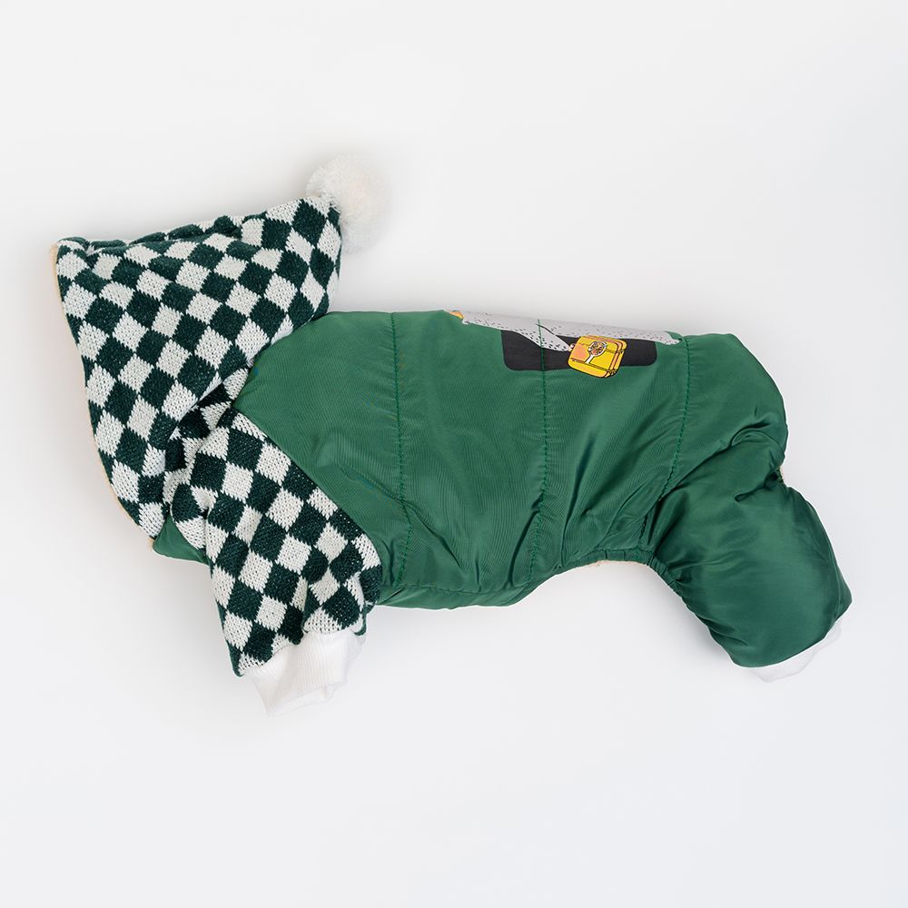 Petmax Комбинезон с капюшоном для собак, 2XL, зеленый (унисекс)