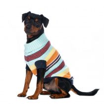 Свитер для собак цветные полоски голубой 20см Свитер для собак цветные полоски голубой 20см