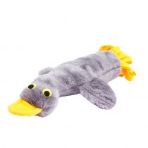 Игрушка для собак Утка с пищиком и бутылкой 44 см