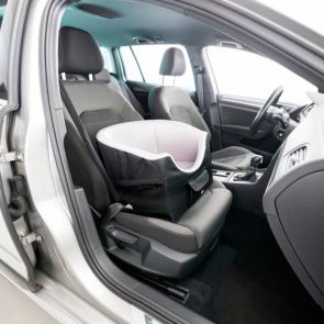 автокресло для собак автомобильное, 41х39х42 см, серый-черный