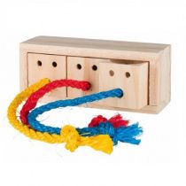 грушка для лакомств Куб, дерево, 16×6×7 см