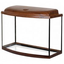 Аквариум Ф70/62л фигурный Орех LED (60*30*40)+Крышка, свет: LEDDY TUBERetro Fit Sunny 10Вт, стекло 5/5