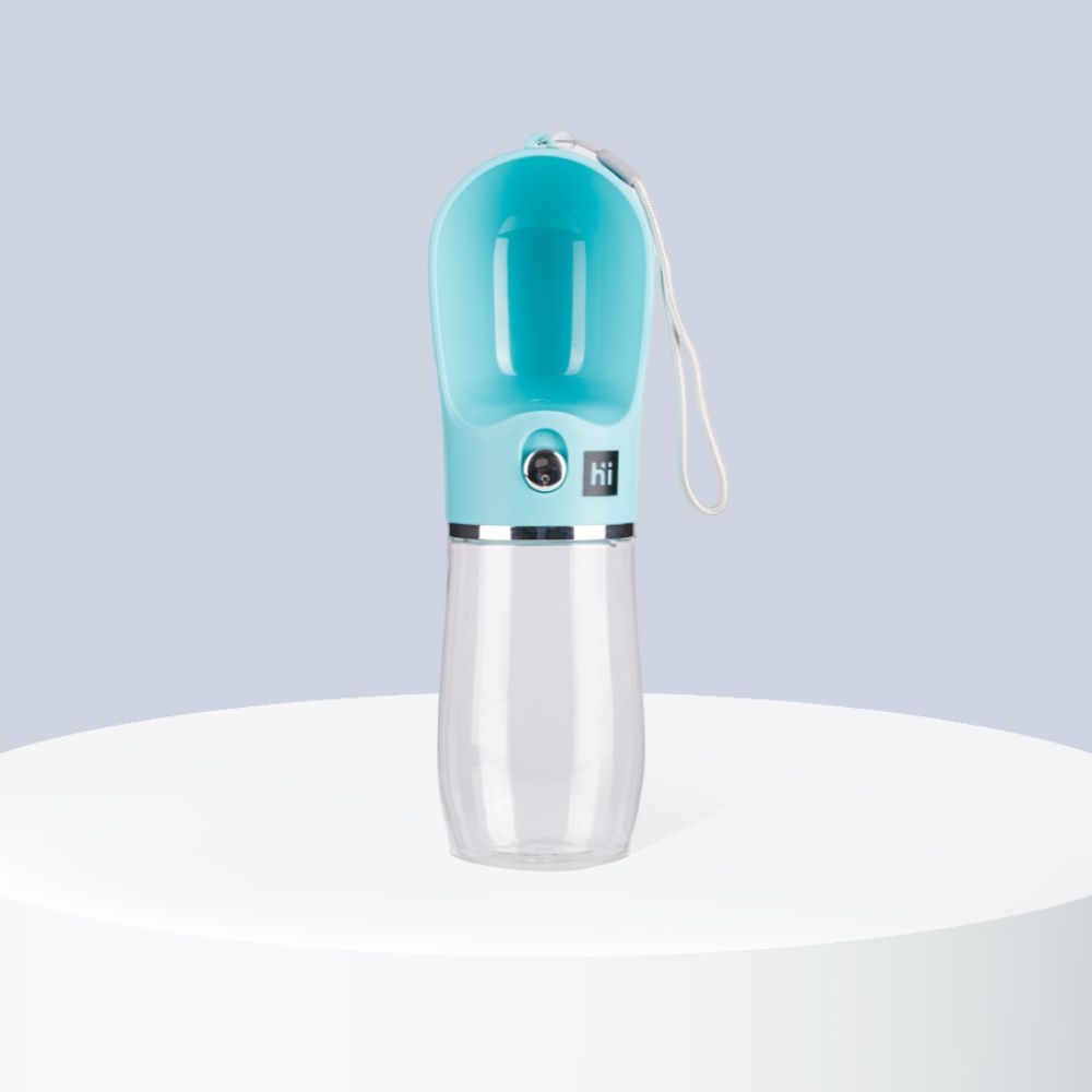 Бутылка для воды для кошек и собак, 380 мл, мятная