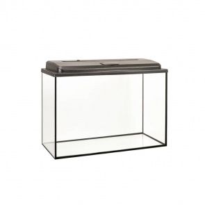 Аквариум 755х330х540 мм прямоугольный для рыб и рептилий, черный с крышкой и 2 светильниками, 120 литров Аквариум 755х330х540 мм прямоугольный для рыб и рептилий, черный с крышкой и 2 светильниками, 120 литров