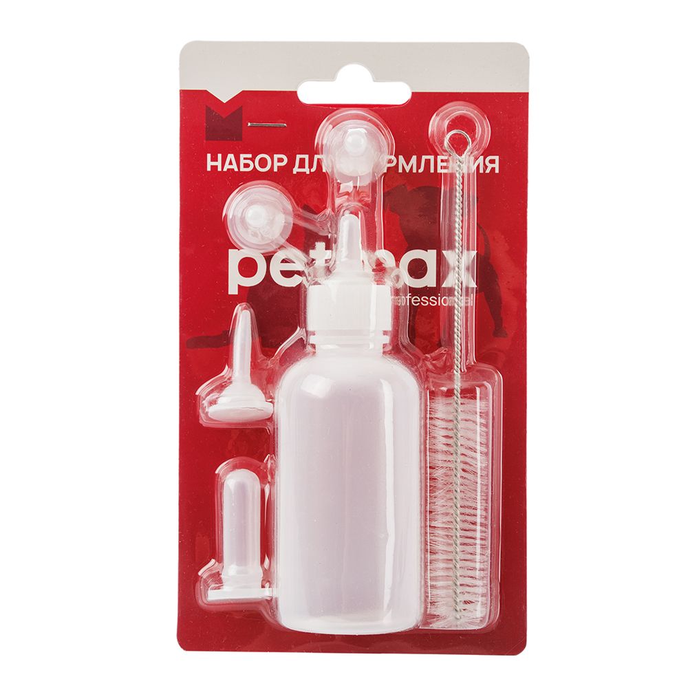 Petmax Набор для выкармливания щенков и котят, бутылочка 120 мл Petmax Набор для выкармливания щенков и котят, бутылочка 120 мл