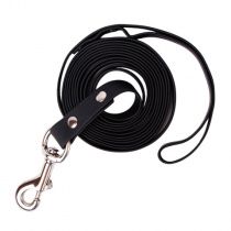 Поводок из биотана черный со стальным карабином, ширина 20 мм, длина 5 м Поводок из биотана черный со стальным карабином, ширина 20 мм, длина 5 м
