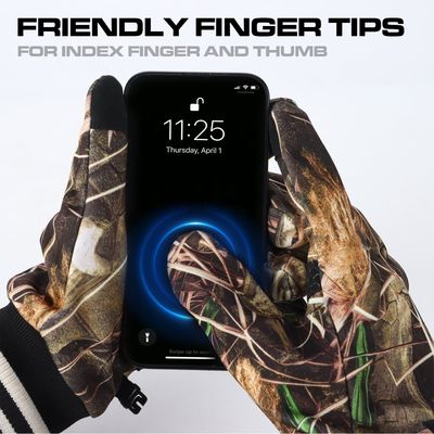 8 перчаток Fans Camouflage Hunting Gloves, противоскользящие перчатки с закрытыми пальцами, охота/рыбалка на открытом воздухе