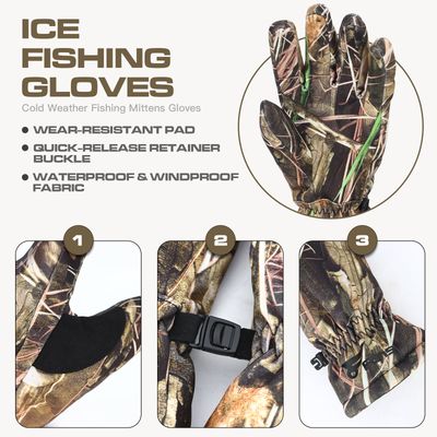 8 перчаток Fans Camouflage Hunting Gloves, противоскользящие перчатки с закрытыми пальцами, охота/рыбалка на открытом воздухе