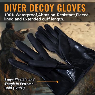Перчатки для охоты с приманкой 8Fans Diver Decoy Gloves, водонепроницаемые охотничьи перчатки Thinsulate для мужчин, теплые рыболовные перчатки на флисовой подкладке, утепленные зимние рабочие перчатки, удобная посадка.