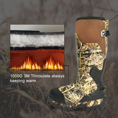 Резиновые охотничьи ботинки 8Fans с утеплителем Thinsulate 1000G, водонепроницаемые резиновые грязевые сапоги Next Camo с неопреном толщиной 5 мм для мужчин и женщин