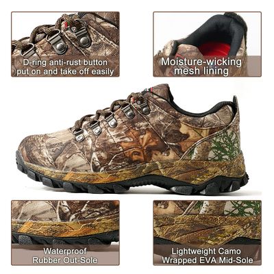 8Fans: мужские водонепроницаемые треккинговые ботинки в камуфляже Realtree Edge