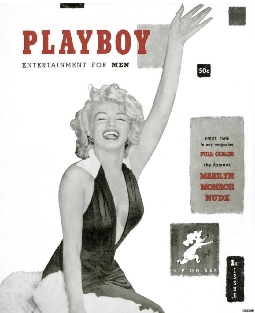 Обложка Playboy с Мэрилин Монро. 1953 год