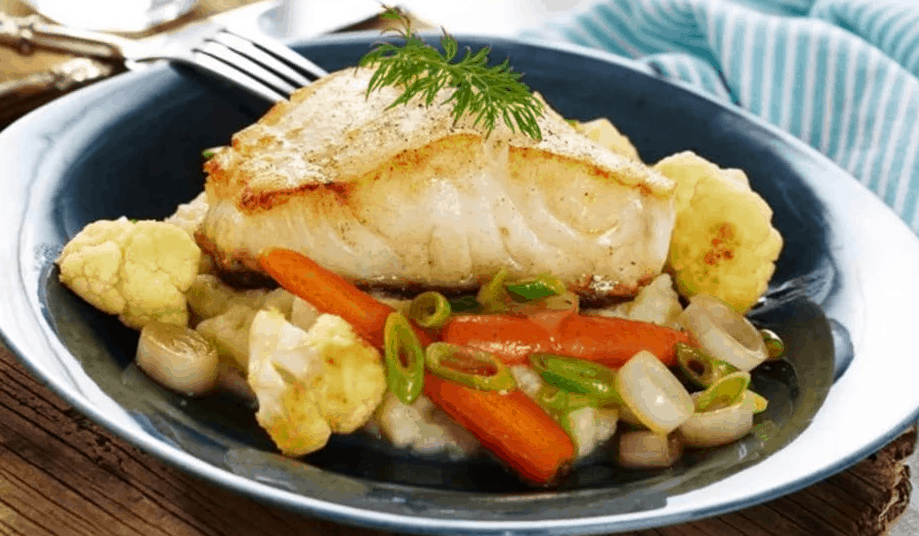 Филе судака с овощами в духовке рецепт с фото