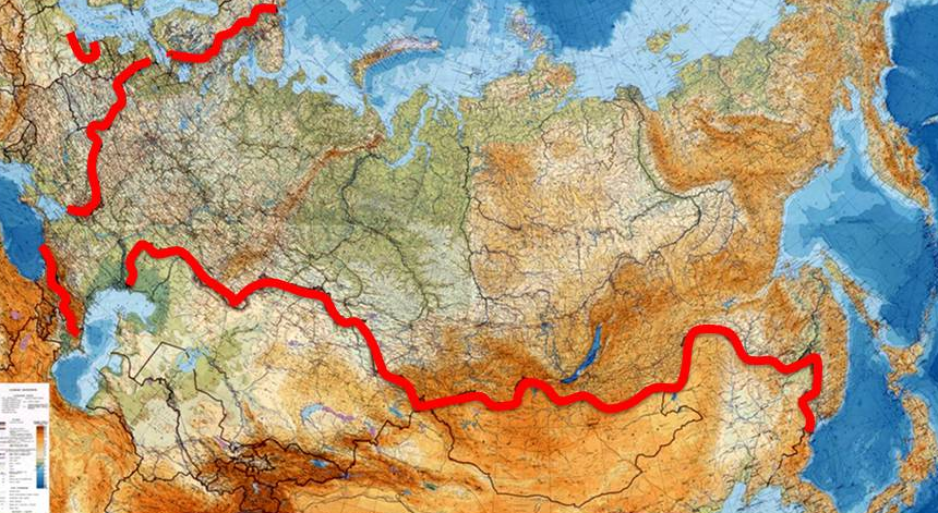 самая длинная граница СССР