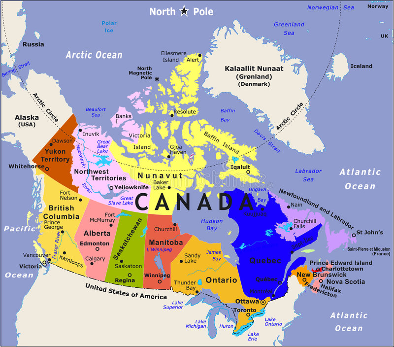 канада карта