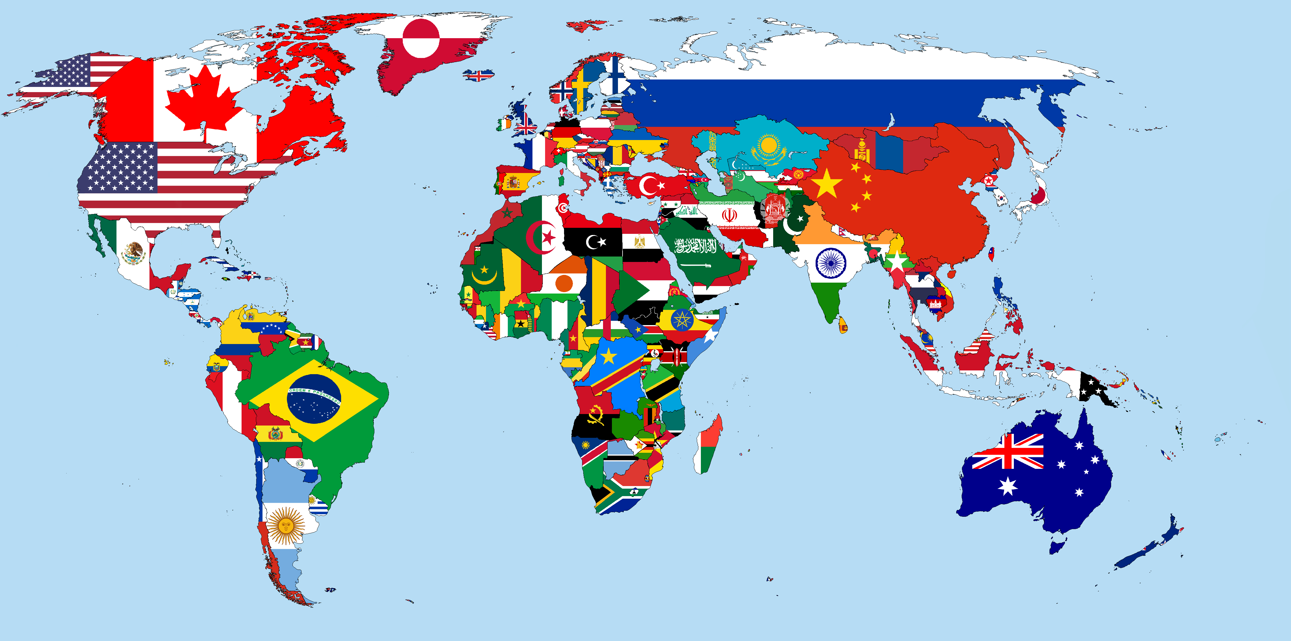 страны на карте