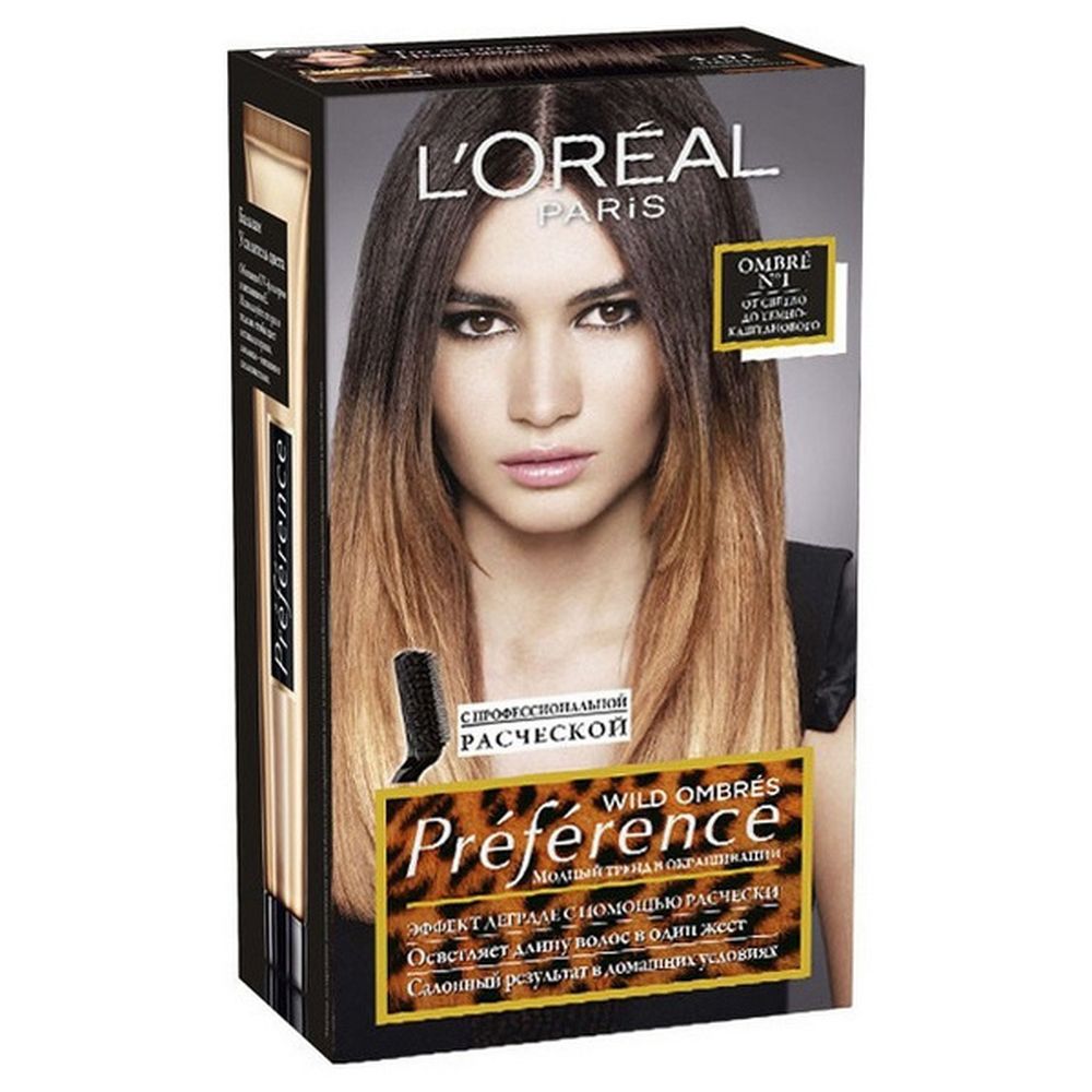 Лореаль париж. L'Oreal Paris краска. Loreal краска для волос preference Wild Ombres, 01 от светло до темно-каштанового. L'Oreal Paris preference Wild Ombres стойкая краска для волос. Лореаль преферанс краска для волос 01.