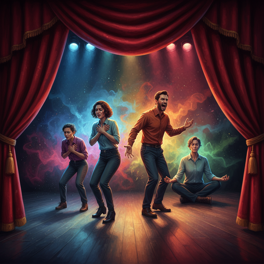 Эмоции на сцене: Путь актёра от чувства к действию - статья о актёрском мастерстве