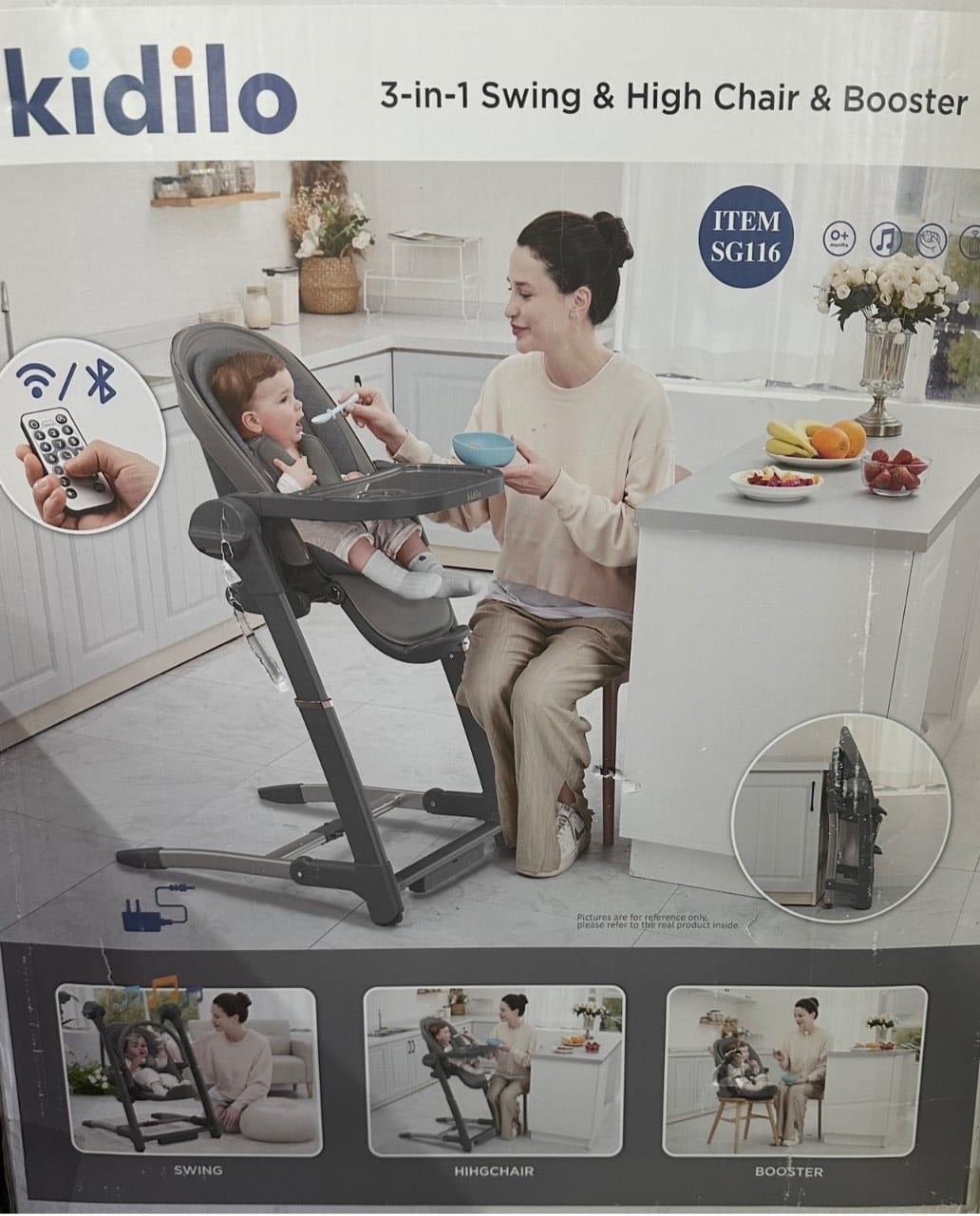 Продам детский стульчик для кормления Kidilo 3-в-1: фото 2