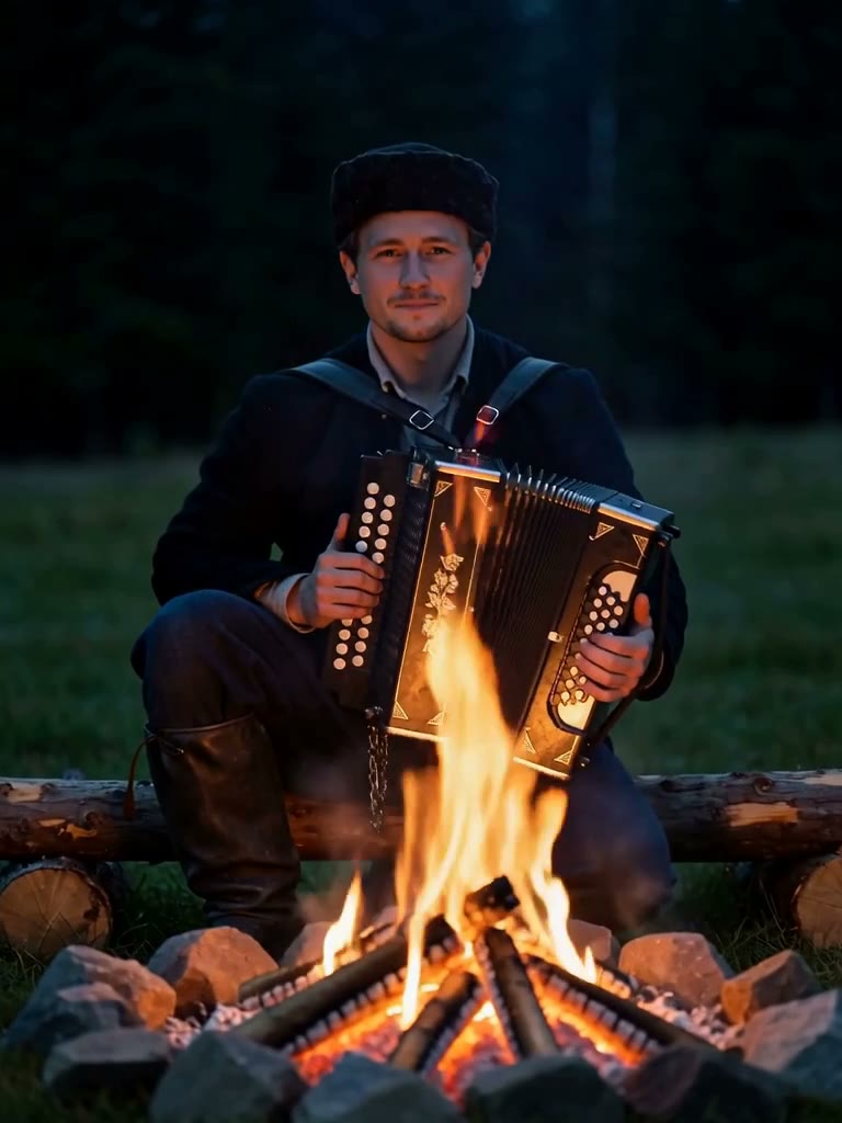 By the fire