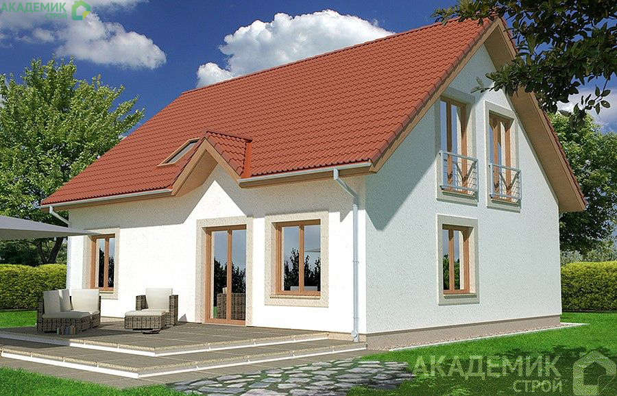 Двухэтажный дом 15х9 - 160.5 м2 — вид 2
