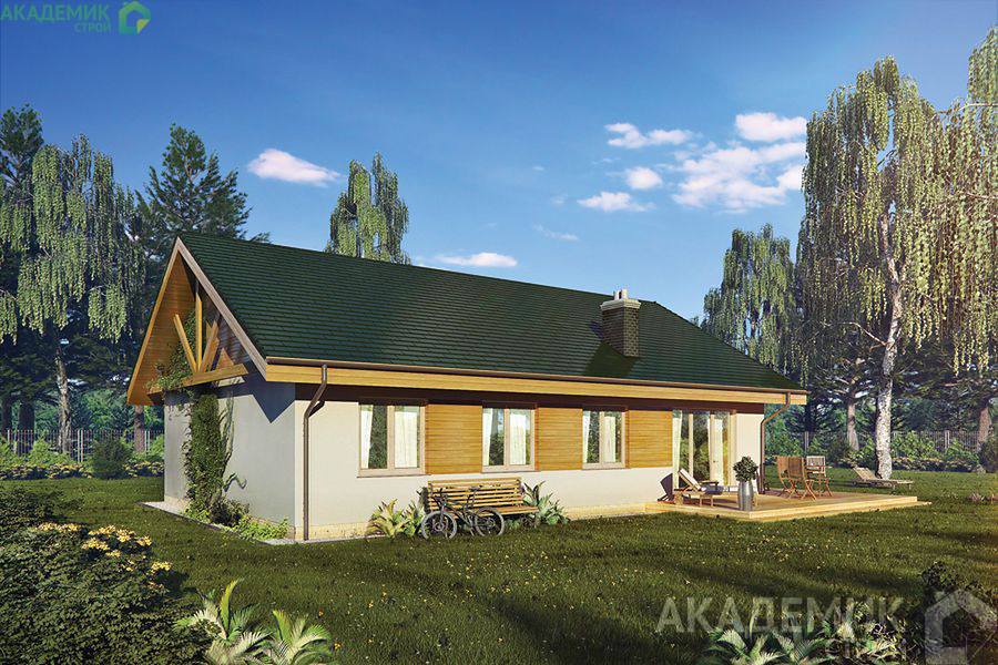 Двухэтажный дом 13х10 - 145.2 м2 — вид 2