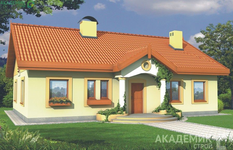 Двухэтажный дом 16х11 - 173.1 м2 — вид 1