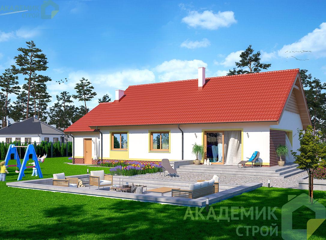 Двухэтажный дом 16х12 - 178.34 м2 — вид 3