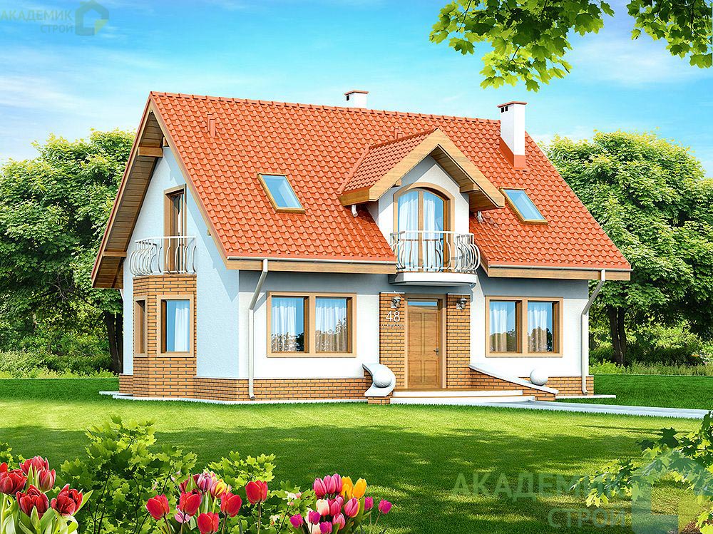 Двухэтажный дом 12х9 - 131.24 м2 — вид 1