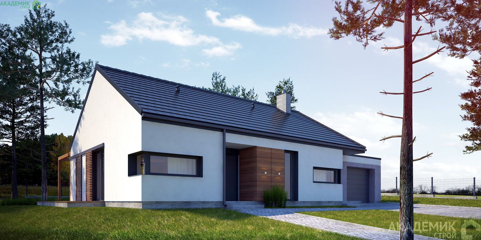 Двухэтажный дом 16х12 - 159.02 м2