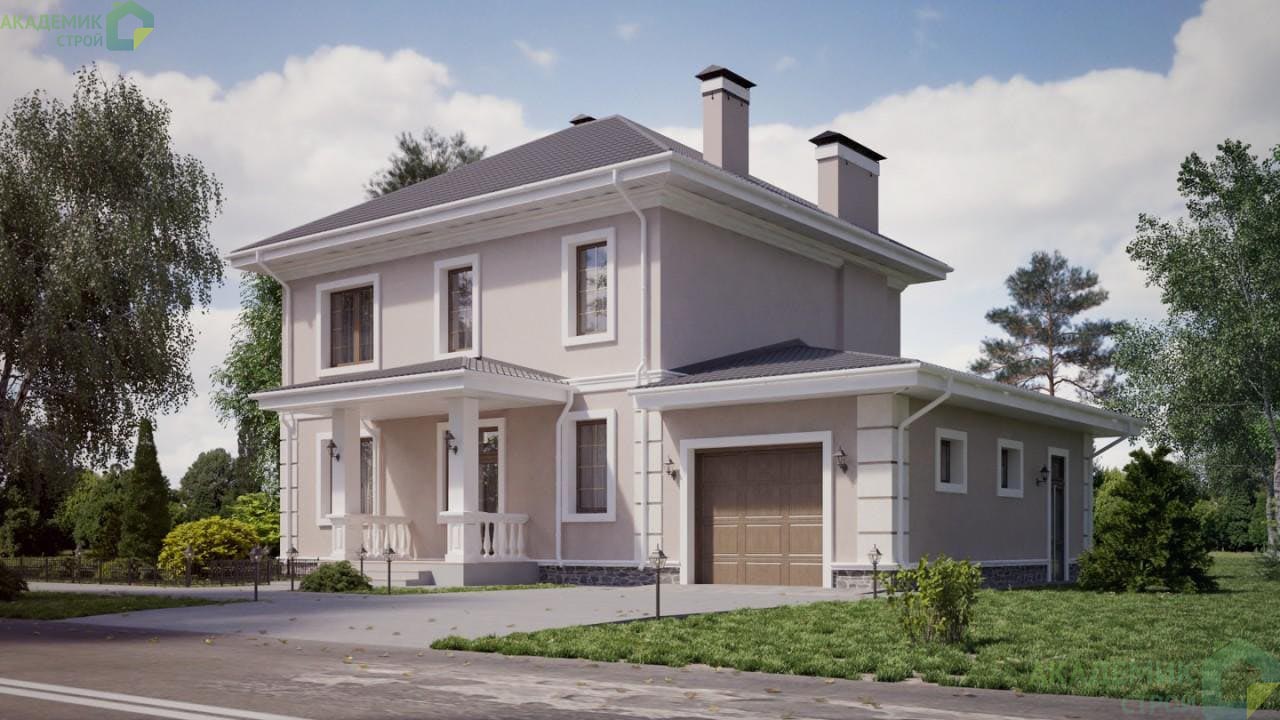 Двухэтажный дом 15х9 - 212.02 м2