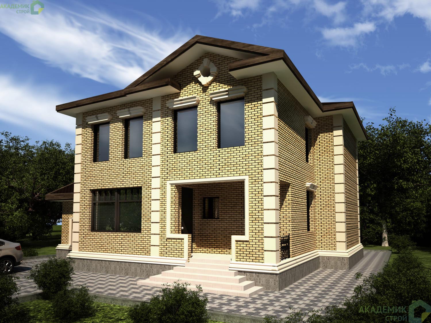 Двухэтажный дом 13х14 - 195.67 м2