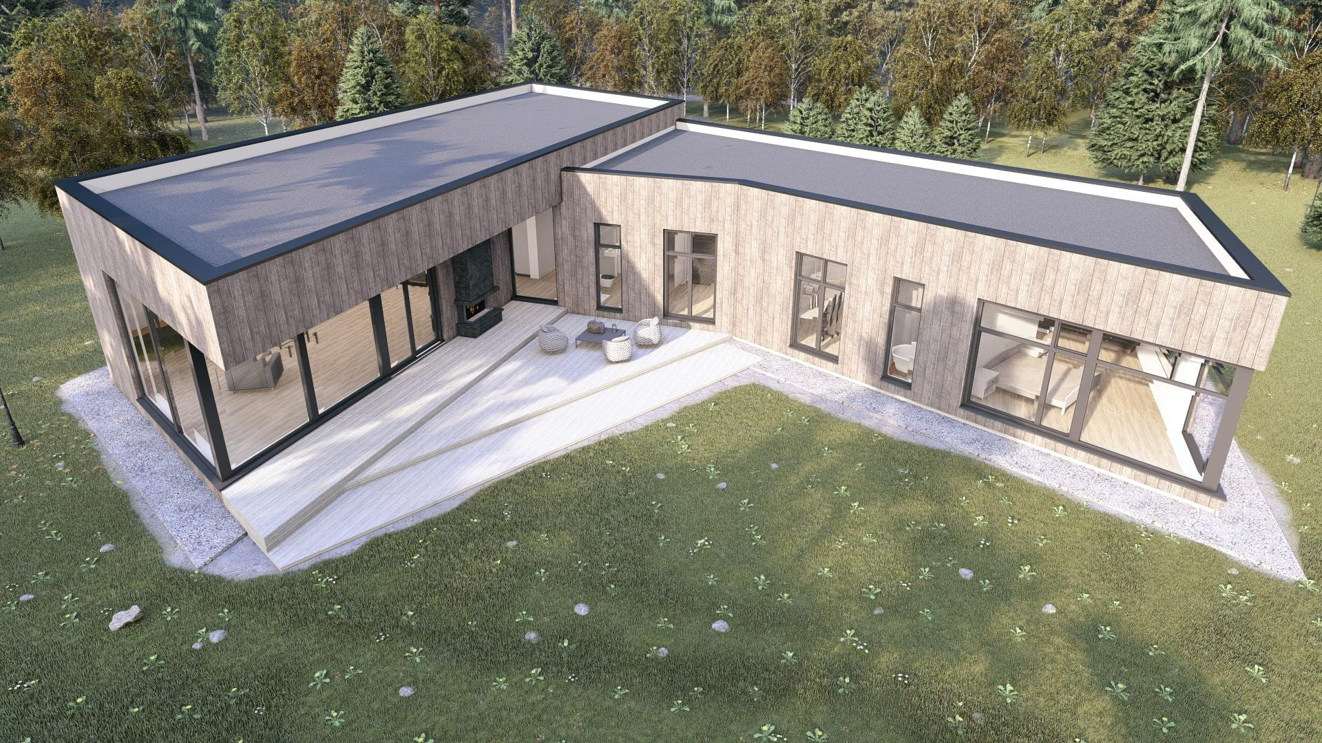 Одноэтажный дом