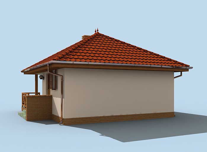 Одноэтажный дом 7х7 - 26.12 м2