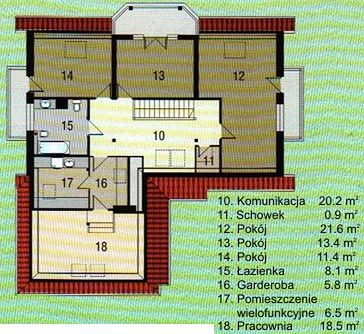 Двухэтажный дом 14х15 - 238.3 м2 — вид 3