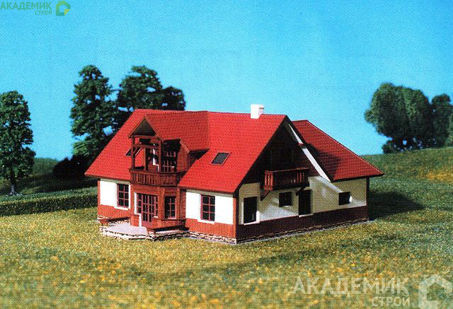 Двухэтажный дом 14х15 - 238.3 м2 — вид 1
