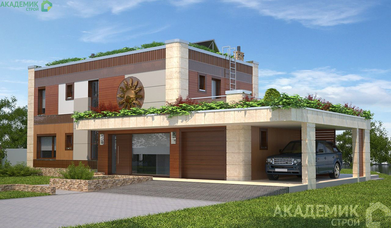 Двухэтажный дом 17х12 - 196.93 м2