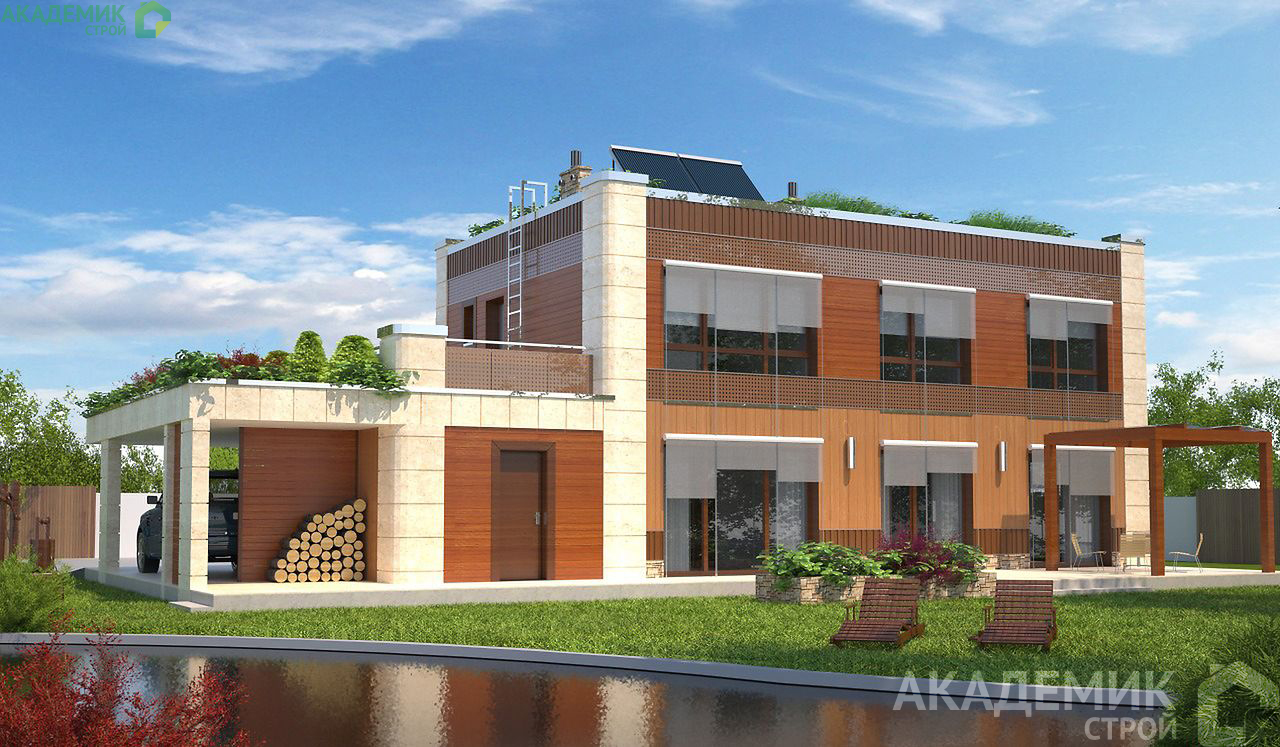 Двухэтажный дом 17х12 - 196.93 м2