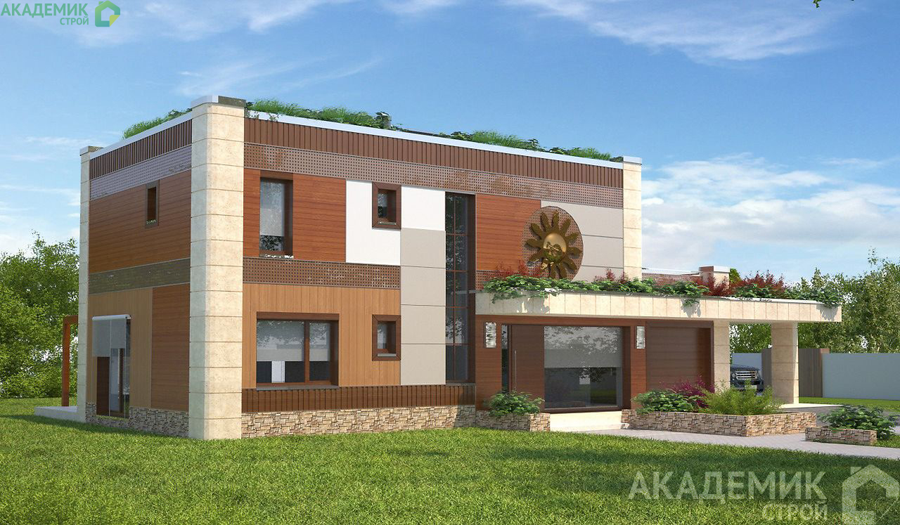 Двухэтажный дом 17х12 - 196.93 м2