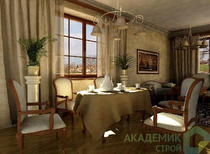 Двухэтажный дом 13х12 - 140.9 м2 — вид 3