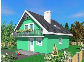 Двухэтажный дом 10х9 - 123.26 м2 — вид 1